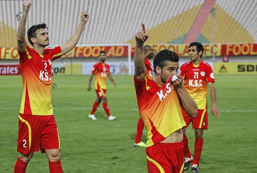 خداحافظی بازیکنان فولاد خوزستان از لیگ برتر