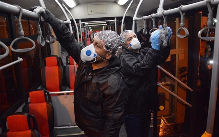 استفاده مسافران از ماسک در اتوبوس اجباری است